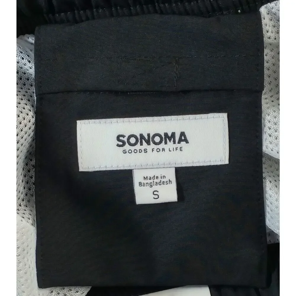 Sonoma Goods For Life Swim Board Shorts Men's Small Black Drawstring Waist Lined